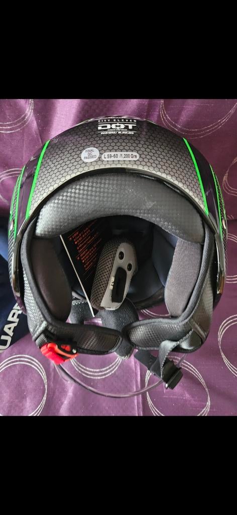 Casque L, botte cuir, Enlèvement