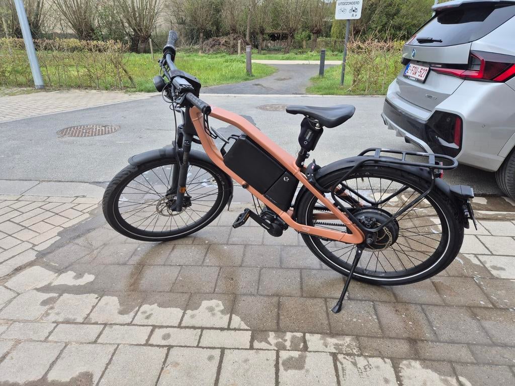 Klever x alpha 45 pinion slechts 2500km, Fietsen en Brommers, Fietsen | Heren | Herenfietsen, Ophalen, Zo goed als nieuw, Versnellingen