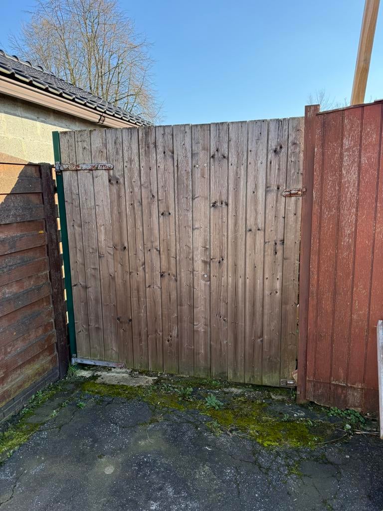 Houten poort 1,8B x 1,9H - gratis afhalen - zelf uitbreken, Tuin en Terras, Schuttingen, Ophalen, Minder dan 3 meter, Hout, 1 tot 2 meter