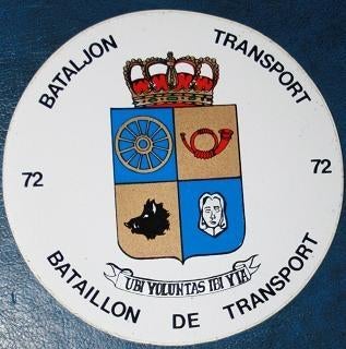 Boekentas 99 Bn Log, 4 Cie Rav Tpt, KFOR, leeuw, Verzamelen, Militaria | Algemeen, Ophalen of Verzenden, Landmacht, Overige typen