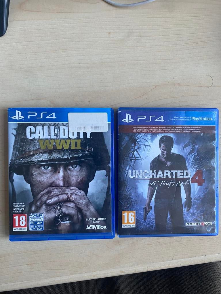 Pack de jeux PS4 — Call of Duty WWII + Uncharted 4 — TOP, Consoles de jeu & Jeux vidéo, Jeux | Sony PlayStation 4, Comme neuf