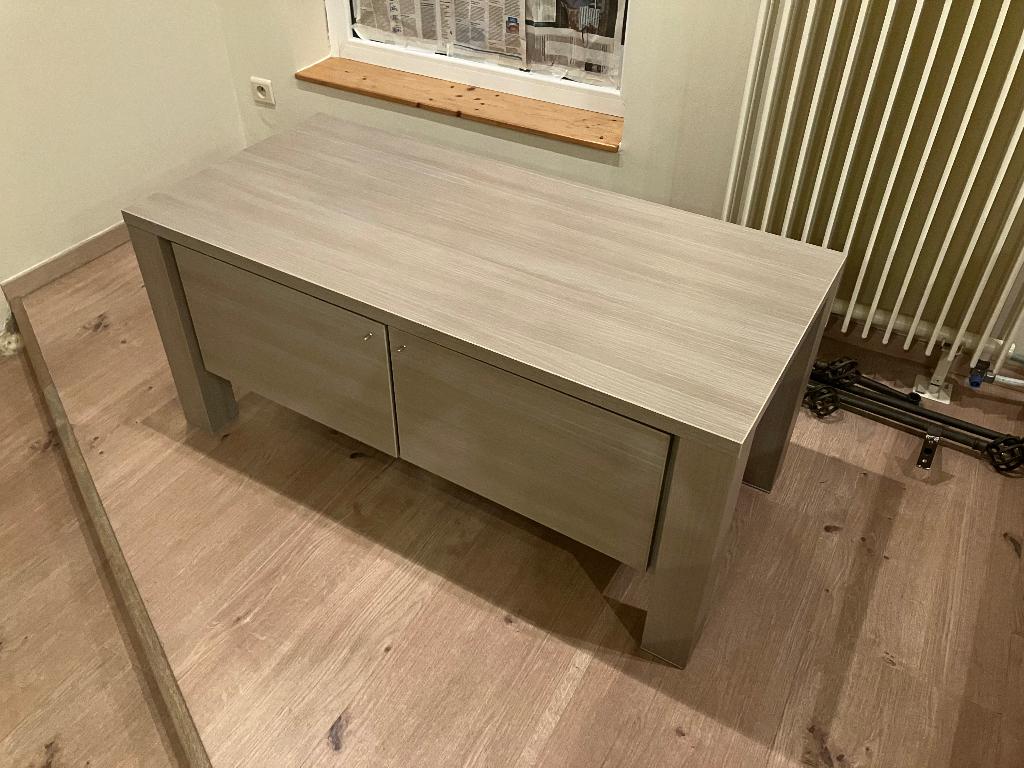 Tv-meubel grauw - grijze eik - ALS NIEUW!!!, Enlèvement, Comme neuf, Chêne, Modern