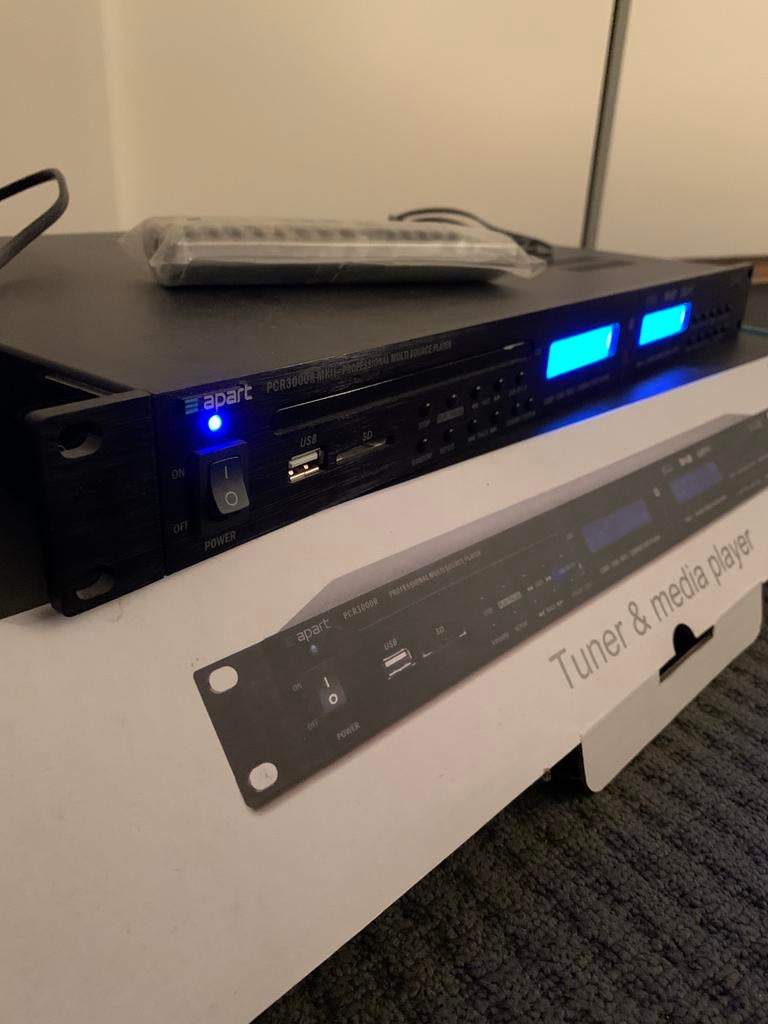 Apart PCR3000R MKII tuner & media player, Enlèvement ou Envoi, Comme neuf, Audio optique