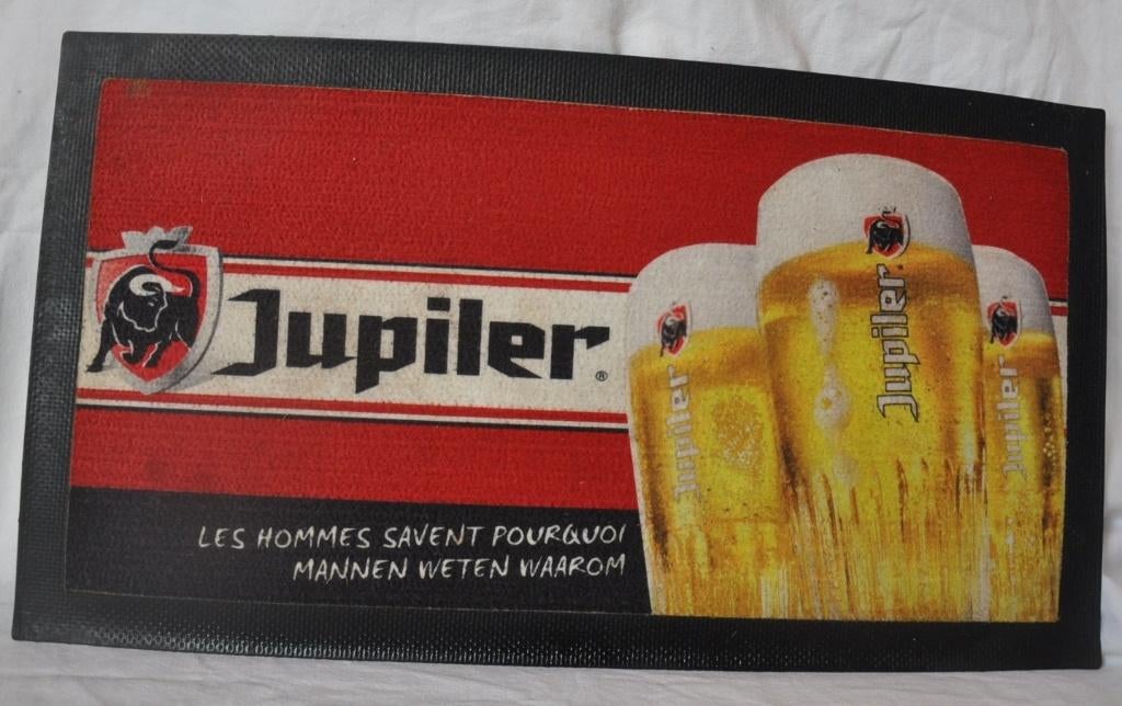 tapis de comptoir de brasserie pub jupiler, Collections, Enlèvement ou Envoi, Utilisé, Autres types, Jupiler