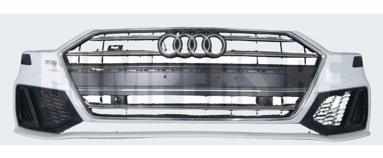 Bumper Audi A7 C8 4K8 S-line SLINE 18- 4K8807437D Voorbumper, Auto-onderdelen, Carrosserie, Gebruikt, -, Voor, -