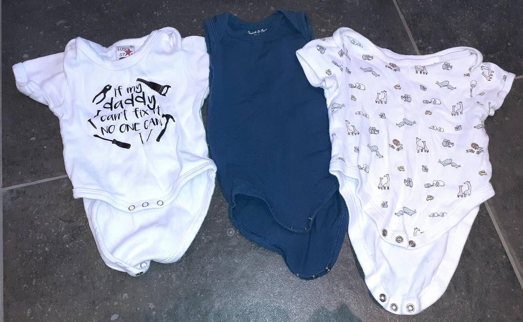 Baby 3 rompers 62-68, Kinderen en Baby's, Ophalen of Verzenden, Nieuw, Jongetje of Meisje, Nacht- of Onderkleding