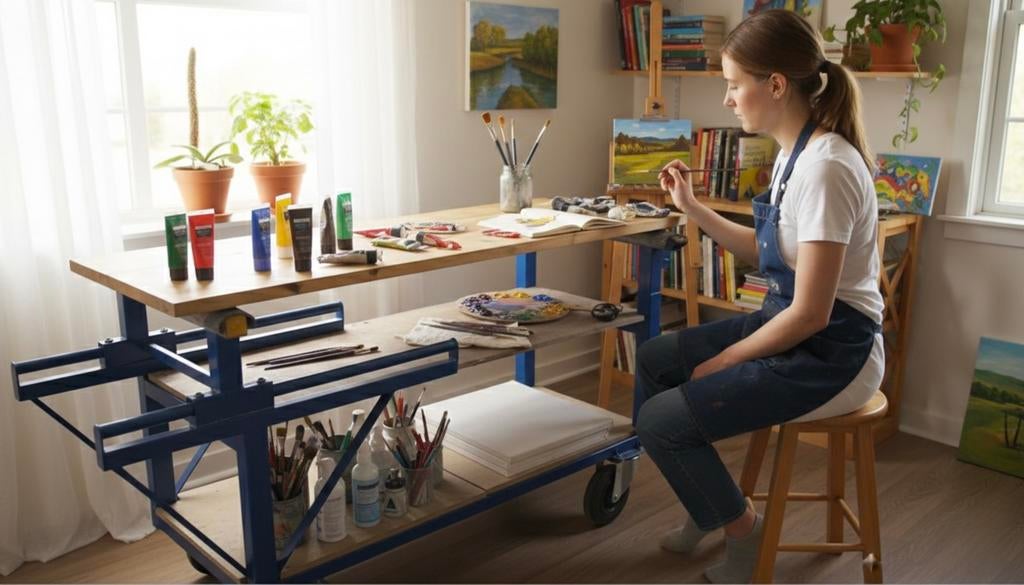 Mobiele werkbank kamersteiger., Doe-het-zelf en Bouw, Werkbanken, Ophalen of Verzenden