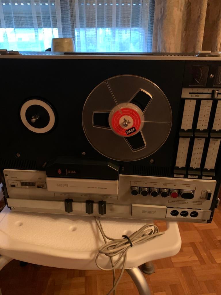 Bandopnemer. Siera. 9197. Met Plexi stofkap, Audio, Tv en Foto, Bandrecorder, Ophalen