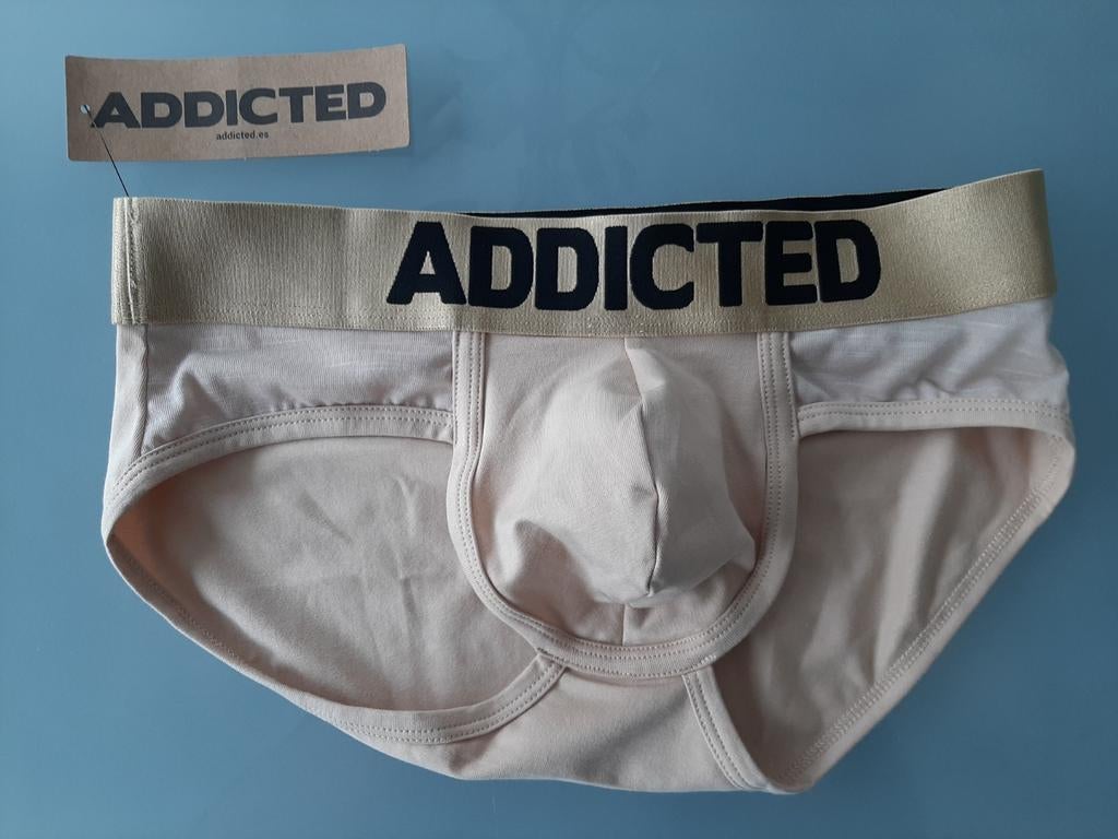 Sexy stoere mannen slip Addicted, Ophalen of Verzenden, Beige, Slip