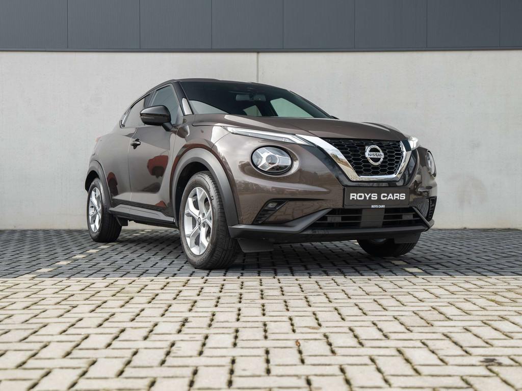 Nissan Juke Juke 1.0 DIG-T 2WD Acenta DCT (EU6AP) (bj 2021), Auto's, Stof, Gebruikt, Bruin, 1725 kg