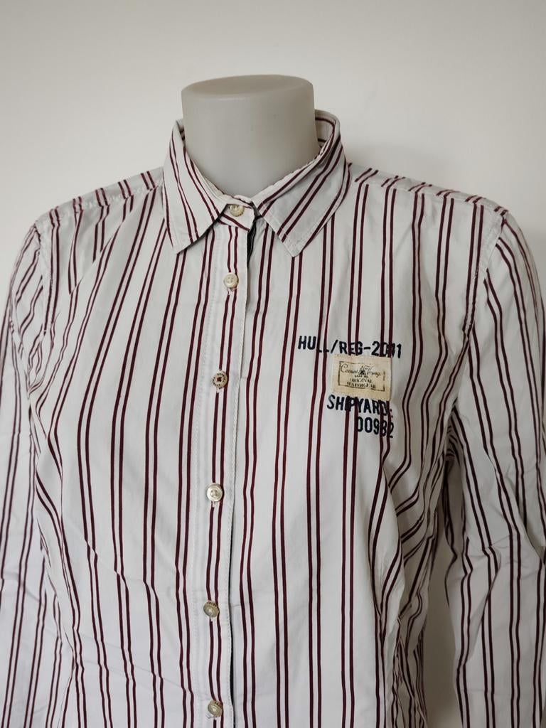 GAASTRA chemise blanche cintrée taille L, Enlèvement ou Envoi, Comme neuf, Blanc