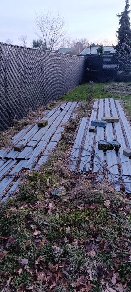 Golfplaten  - tole ondulés - dakpannelen, Bricolage & Construction, 15 m² ou plus, Tôle ondulée, Enlèvement, Utilisé