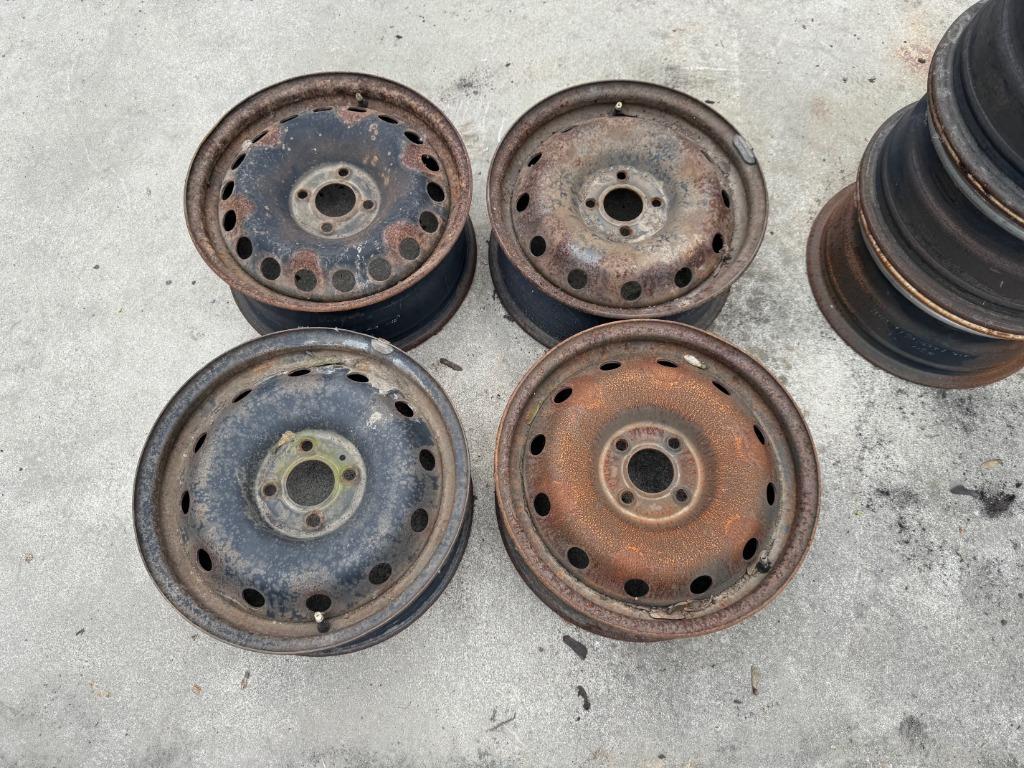 4 jantes en tôle Dacia Logan, Enlèvement, Utilisé, Dacia