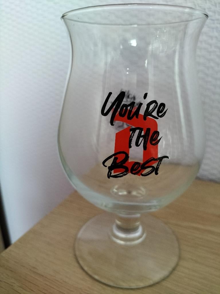 Duvelglas. You're the best, Verzamelen, Ophalen of Verzenden, Zo goed als nieuw, Glas of Glazen, Duvel