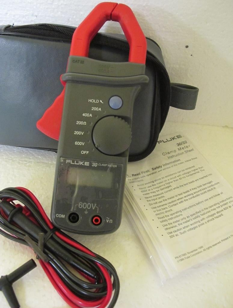 Fluke Pince ampérométrique, Clamp Meter 30, Bricolage & Construction, Instruments de mesure, Enlèvement ou Envoi, Neuf