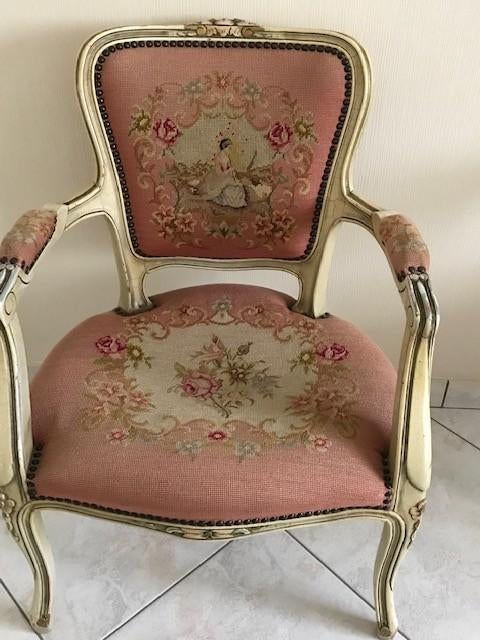 bijzet stoel, Ophalen, Gebruikt, Overige kleuren, Stof