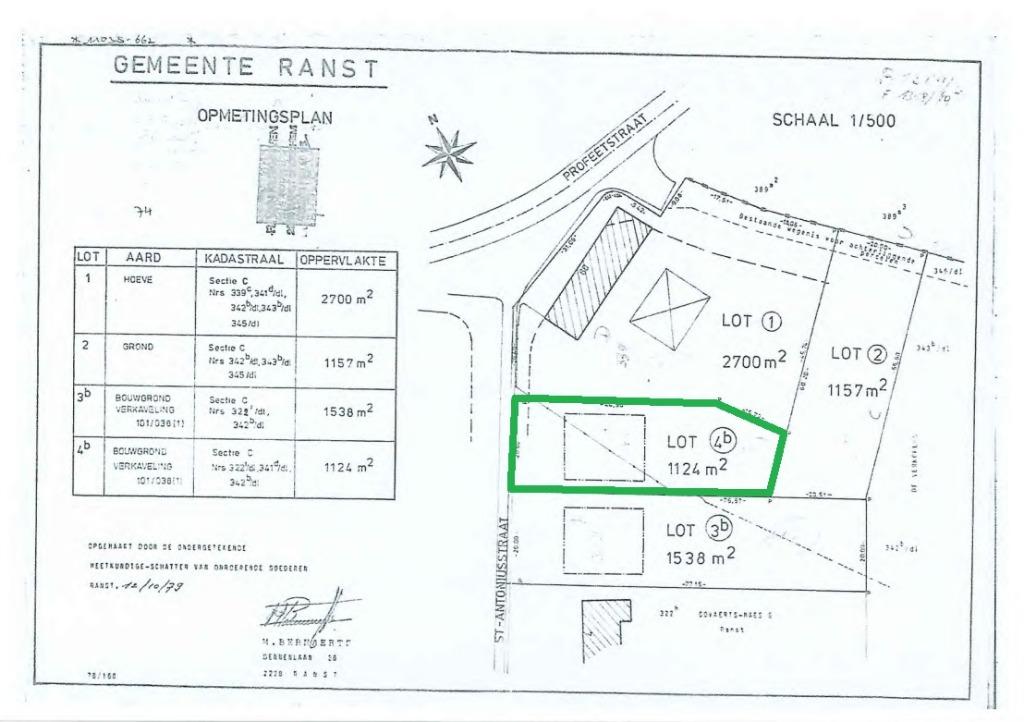 Residentiele bouwgrond open bebouwing Milleghem/Ranst, Immo, Ranst, Verkoop zonder makelaar, 1000 tot 1500 m²