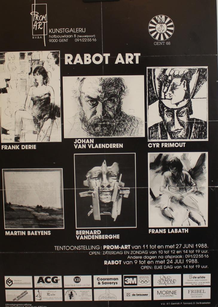 RABOT ART AFFICHE 1988, Ophalen of Verzenden