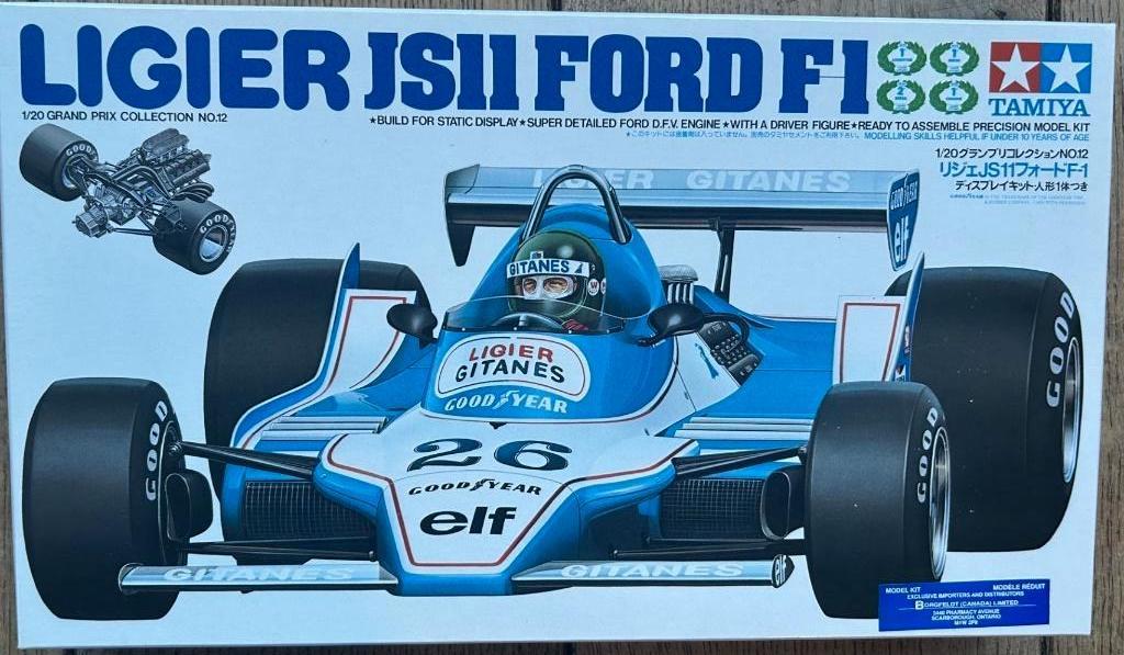 LIGIER JSII Ford F1 GITANE !! Schaal 1:20, Hobby en Vrije tijd, Modelbouw | Auto's en Voertuigen, Nieuw, Auto, Groter dan 1:32