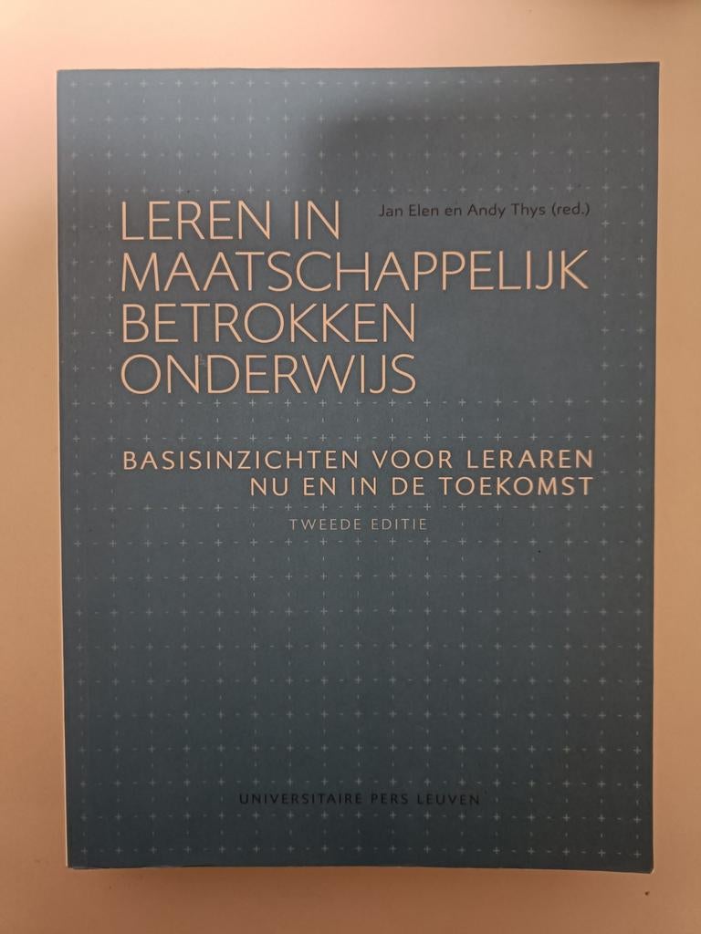 Jan Elen - Leren in maatschappelijk betrokken onderwijs, Boeken, Ophalen, Jan Elen; Andy Thys