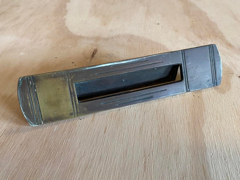 Retro/antieke koperen Brievenbus klep, Enlèvement, Comme neuf