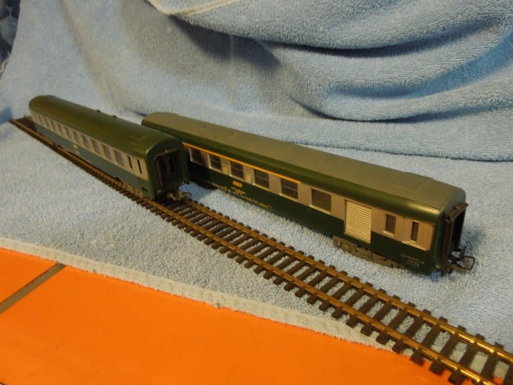 Deux wagons passagers Jouef SNCF HO, Jouef, Enlèvement ou Envoi, Wagon, NS