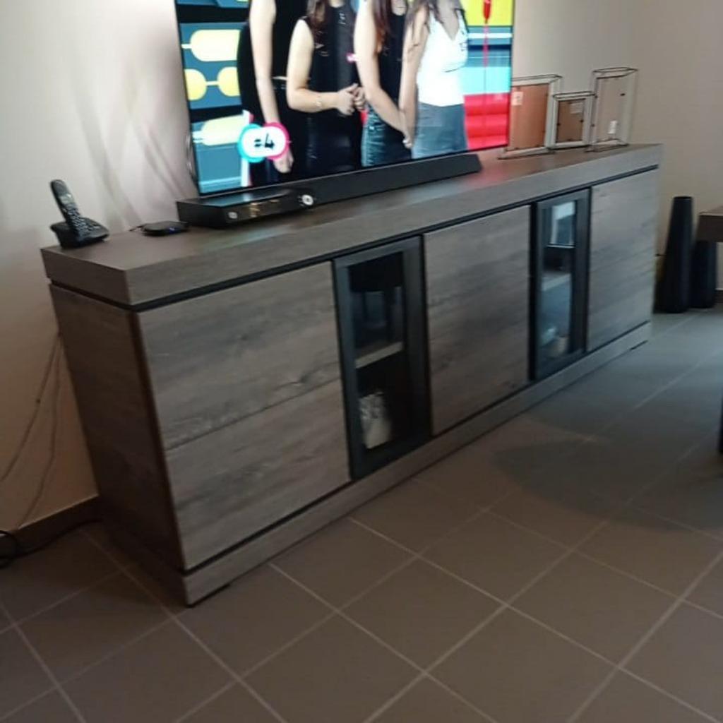 Dresoir lange kast,vitrine;gelijk nieuw, Huis en Inrichting, Ophalen, Met deur(en), 200 cm of meer, 25 tot 50 cm