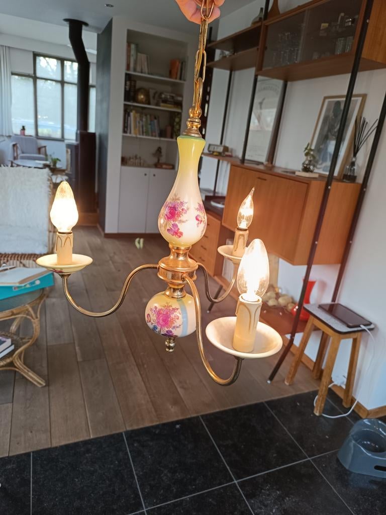 Porseleinen kroonluchter, Ophalen of Verzenden