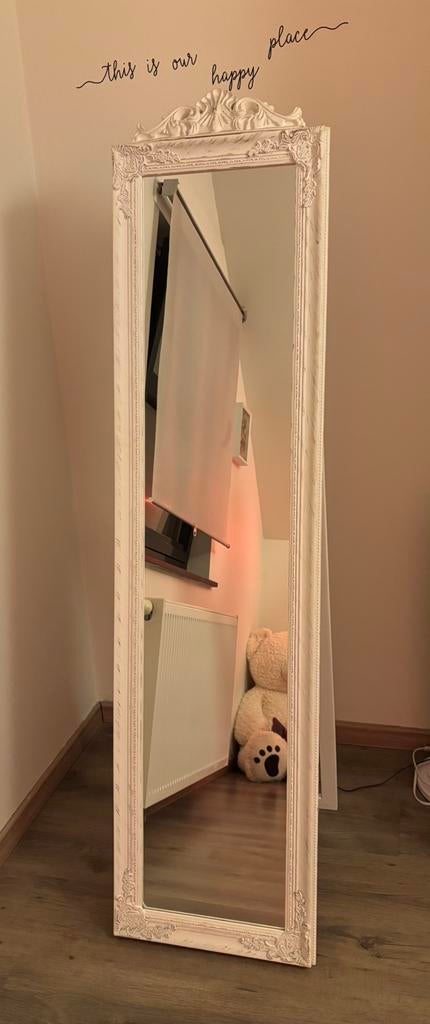 Mooie staande spiegel landelijk stijl, Huis en Inrichting, Woonaccessoires | Spiegels, Ophalen, Zo goed als nieuw