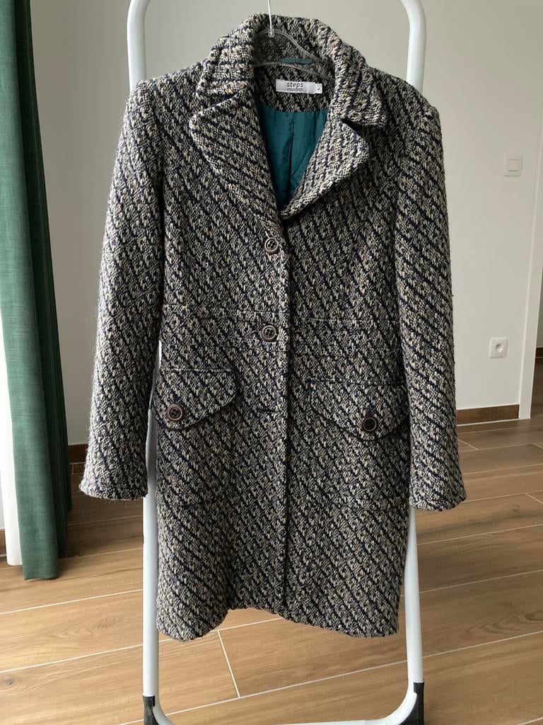 Stoffen winterjas Steps maat L, Kleding | Dames, Jassen | Winter, Ophalen, Zo goed als nieuw, Maat 42/44 (L)