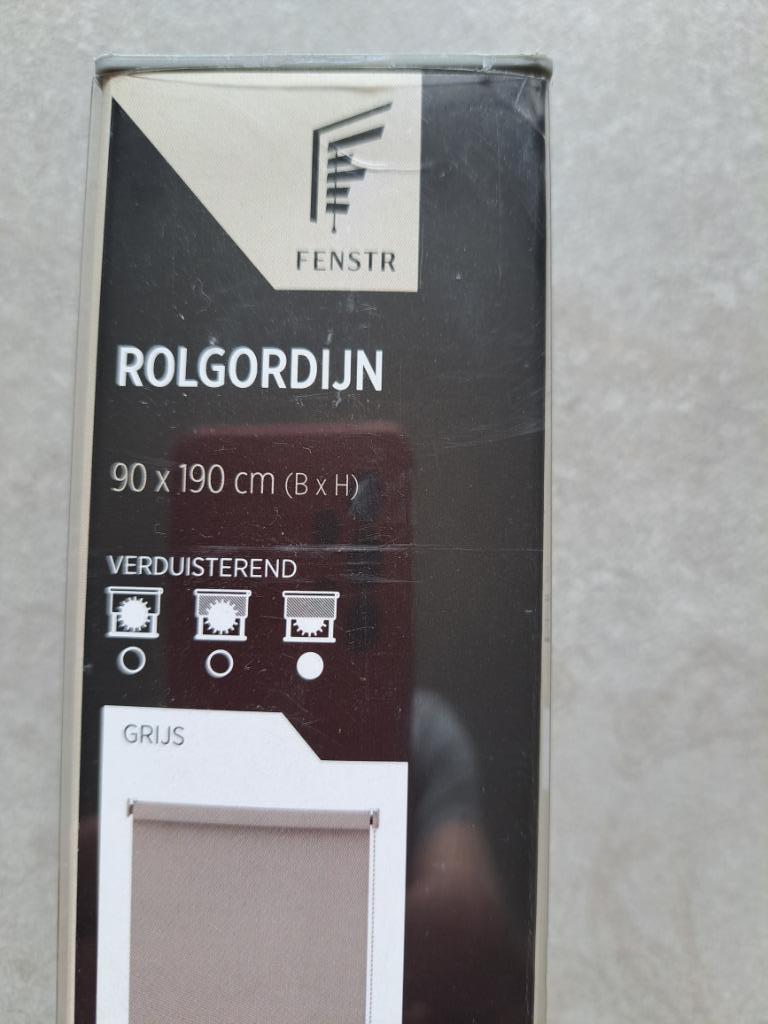 Rolgordijn verduisterend, Ophalen, Nieuw, 50 tot 100 cm, Grijs