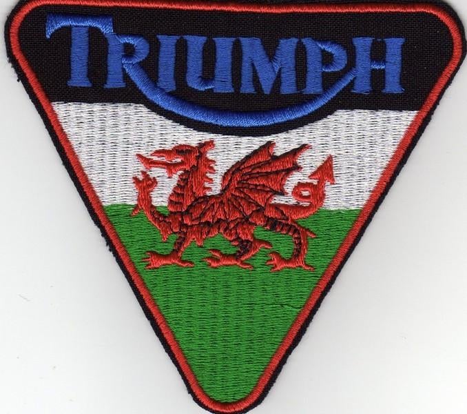 Écusson Triumph - 110 x 97 mm, Motos, Enlèvement ou Envoi, Neuf