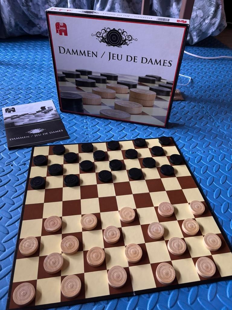 Damspel, Hobby en Vrije tijd, Gezelschapsspellen | Bordspellen, Een of twee spelers, Ophalen, Zo goed als nieuw