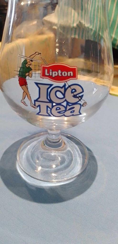 voetglas Lipton Ice Tea basketbal, Verzamelen, Ophalen of Verzenden, Zo goed als nieuw, Frisdrankglas