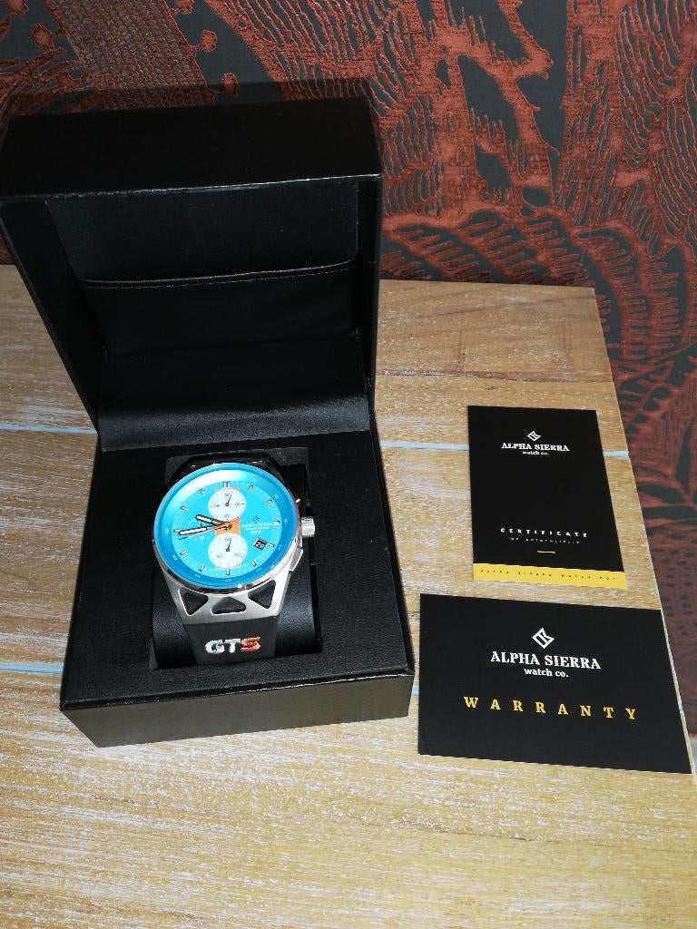 horloge Alpha Sierra NIEUW, Handtassen en Accessoires, Horloges | Heren, Nieuw, Polshorloge, Overige merken, Staal, Leer, Ophalen of Verzenden