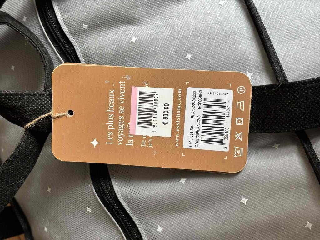 NOUVELLE couette, Maison & Meubles, Chambre à coucher | Linge de lit, Neuf, Housse de couette, Deux personnes, Blanc, Enlèvement