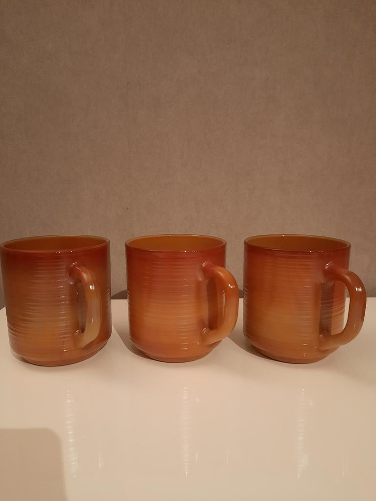 3 Vintage BP mokken, Huis en Inrichting, Ophalen of Verzenden