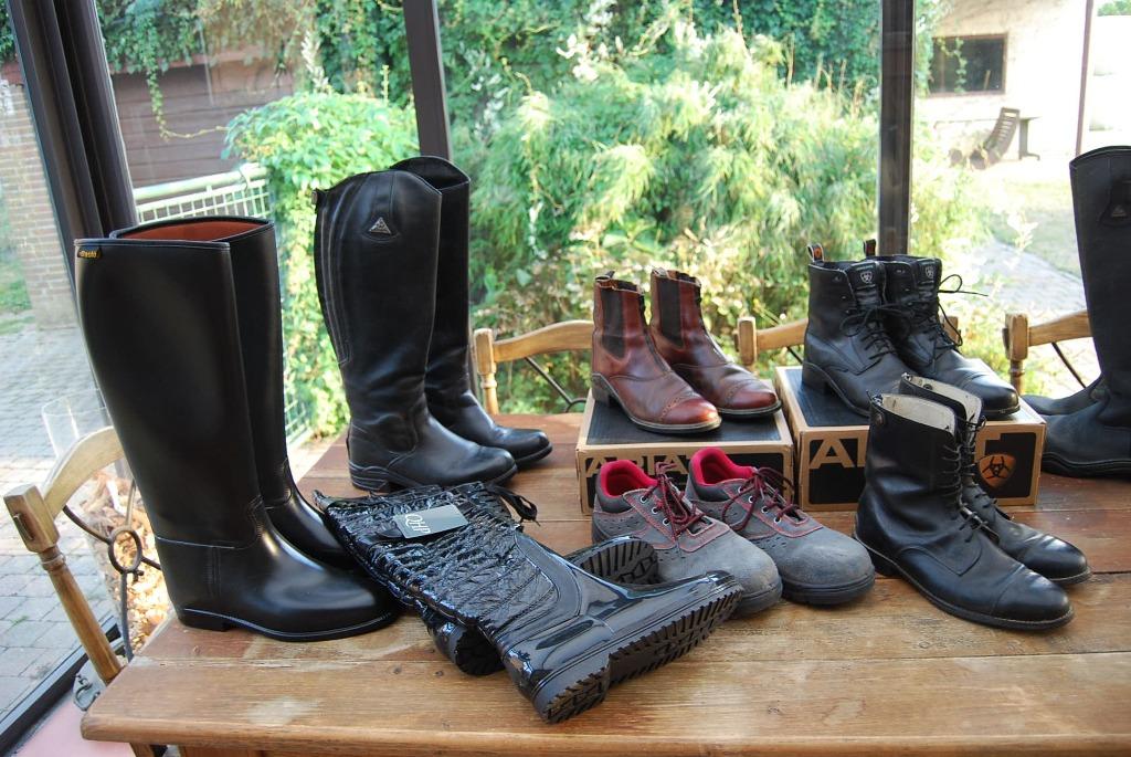 Paardensport – laarzen, chaps, stalschoenen,...., Dieren en Toebehoren, Paardrijkleding, Zo goed als nieuw, Dames, Heren, Schoeisel
