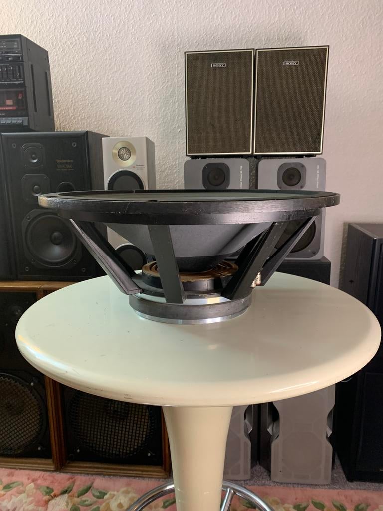 Renkus Heinz 18 inch Woofer, Ophalen, Gebruikt, Front, Rear of Stereo speakers