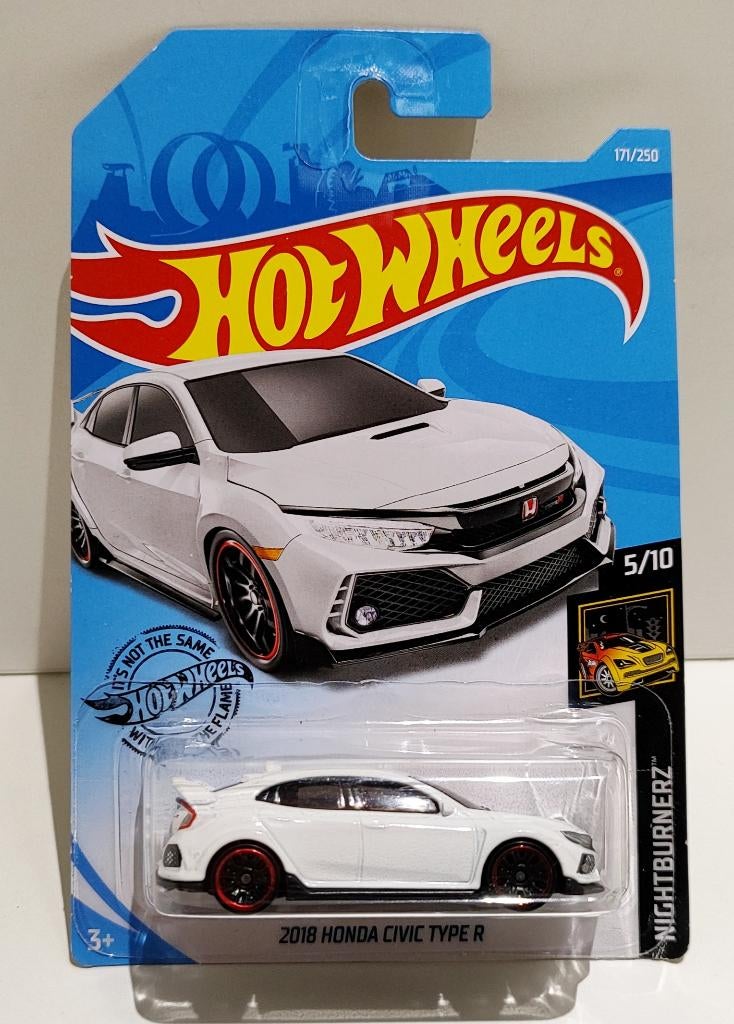 Hot Wheels 2018 Honda Civic Type R wit (2018), Ophalen of Verzenden