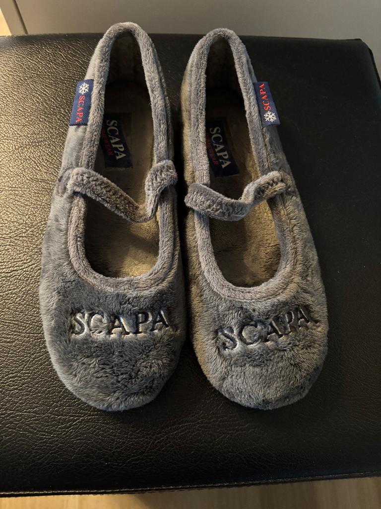 Scapa pantoffels maat 37 zo goed als nieuw, Scapa, Gris, Comme neuf, Enlèvement