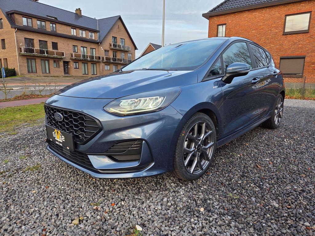 Ford Fiesta Fiesta 1.0 EcoBoost ST-Line/ACC/APPLE-ANDROID, Auto's, Stof, Gebruikt, Blauw, USB