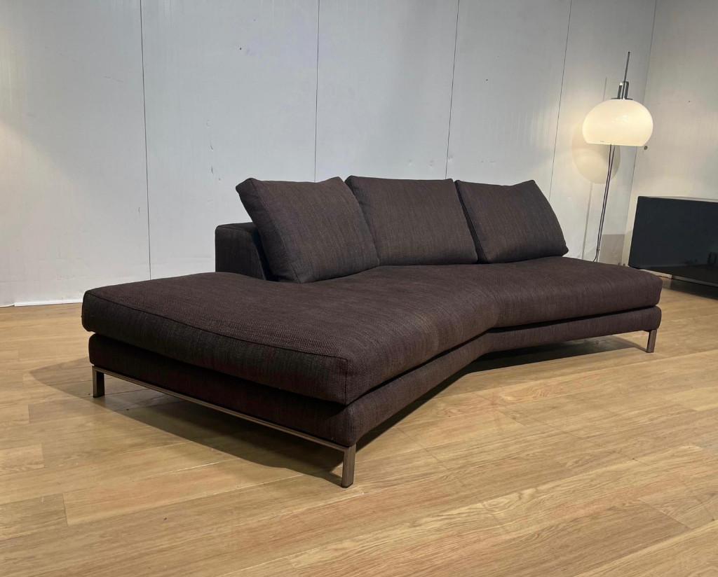 TBE Minotti Hamilton chaise longue + garantie – PN: 9.650€, Maison & Meubles, 150 cm ou plus, Comme neuf, Bankstel Bank Zetels Sofa Hoekbank Design bank