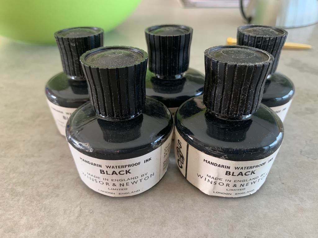 Winsor & Newton inkt, Hobby en Vrije tijd, Ophalen, Zo goed als nieuw