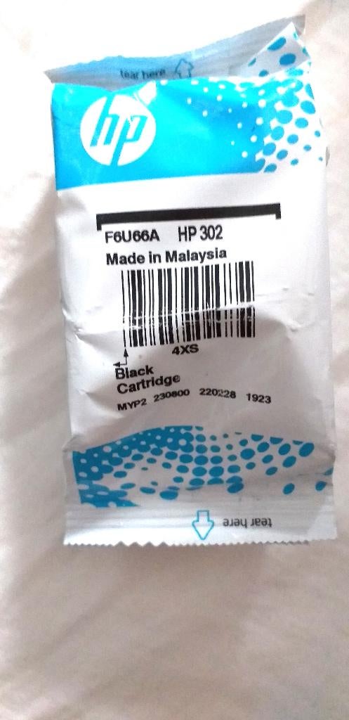 Cartouche d'encre HP 302 Noir , neuf, Envoi, Neuf, Cartridge, HP