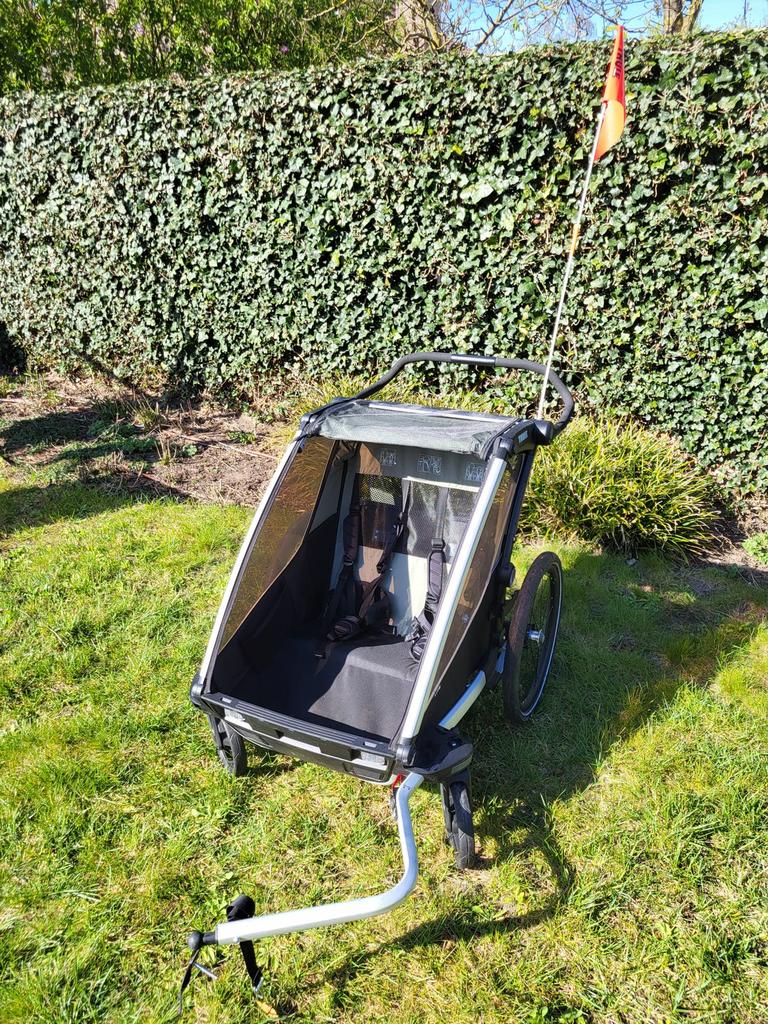 Siège 2 places Thule Chariot Lite, Vélos & Vélomoteurs, Accessoires vélo | Remorques, Comme neuf, Remorque pour enfant, 40 à 60 kg