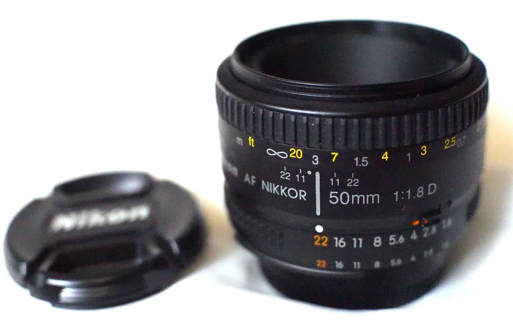 NIKON AFD 50mm 1.8 VOOR alle NIKON „F” AF reflexcamera's, Ophalen of Verzenden, Zo goed als nieuw, Spiegelreflex, Nikon