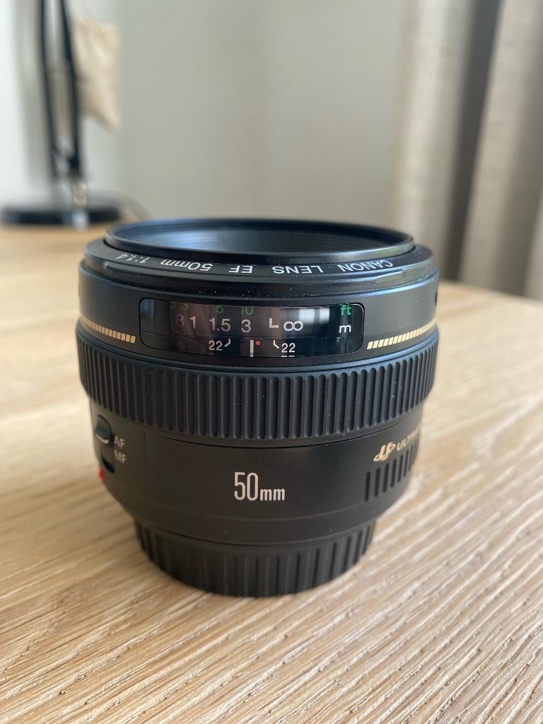 Canon lens 50mm 1.4, Audio, Tv en Foto, Foto | Lenzen en Objectieven, Ophalen, Zo goed als nieuw, Standaardlens