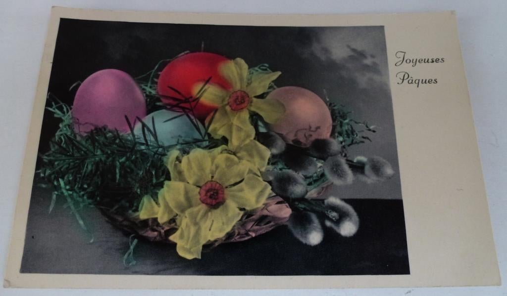 Carte postale ancienne de Pâques Joyeuses Pâques flowers, Collections, Cartes postales | Thème, Enlèvement ou Envoi, Affranchie