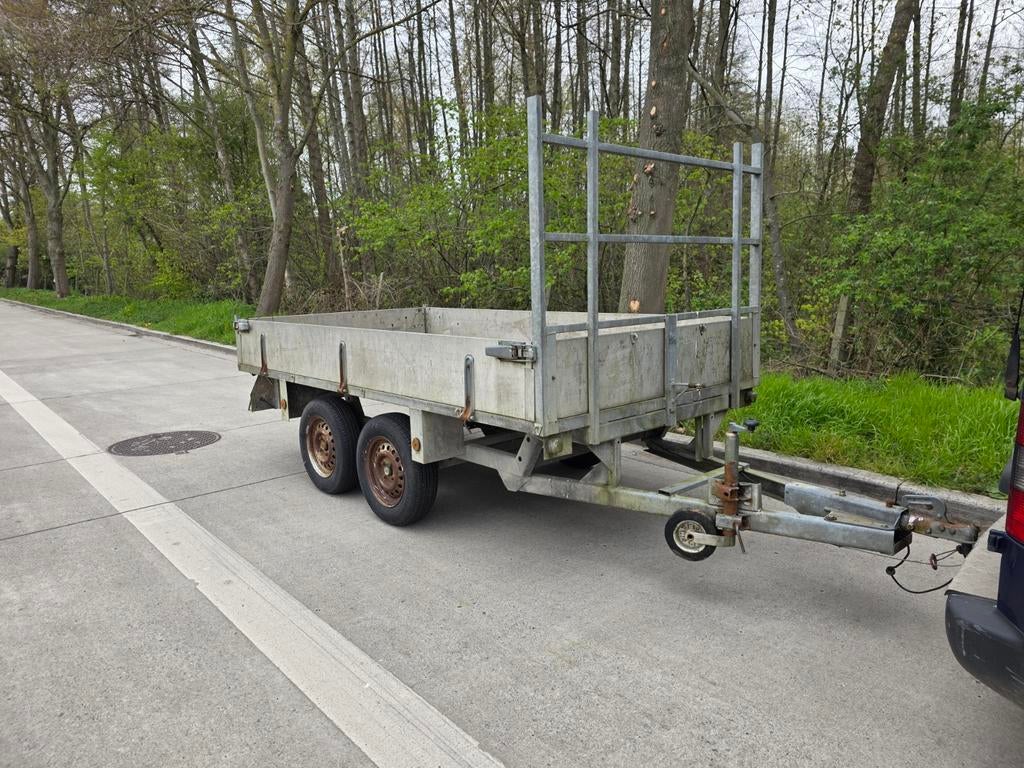 Aanhangwagen dubbelas, Autos : Divers, Remorques, Enlèvement, Utilisé